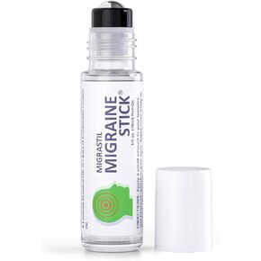 Basic Vigor Migrastil Migraine Stick® 3-Pack from Natural Migraine Roll-on. Made in The USA. with Peppermint, Spearmint and Lavender Essential Oils. (Regular Strength)