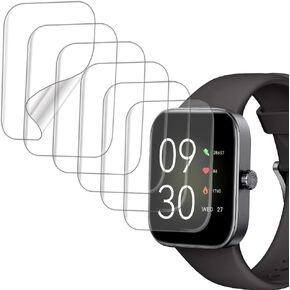 واقي شاشة متوافق مع ساعة ASWEE P4 الذكية مقاس 1.85 بوصة، مادة TPU الناعمة، 6 عبوات، تغطية كاملة، شفاء ذاتي للفقاعات in Kuwait