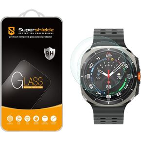 Supershieldz (2 Pack) Designed for Samsung Galaxy Watch Ultra (47mm) Tempered Glass Screen Protector, Anti Scratch, Bubble Free