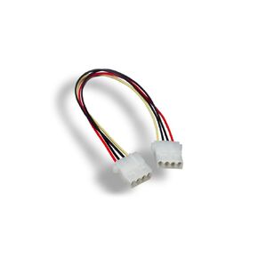 KENTEK 12 Inch 12" 4 Pin Molex 5.25 Female to 4 Pin Molex 5.25 Female F/F IDE DC Internal Computer PC Power Cable Adapter Cord