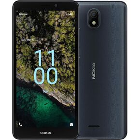 Nokia C100 | Android 12 | Unlocked Smartphone | All Day Battery | 2GB RAM | 32GB Storage | 5.45" Inch Screen | 8MP Camera | Navy Blue
