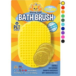 Bodhi Dog Shampoo Brush | Pet Shower & Bath Supplies for Cats & Dogs | Dog Bath Brush for Dog Grooming | Long & Short Hair Dog Scrubber for Bath | Professional Quality Dog Wash Brush in Saudi Arabia