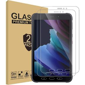 (for Tab Active 3) for Samsung Galaxy Tab Active 3 Tempered Glass Screen Protector 8 inch, Full Coverage 9H HD Clear Scratch Resistant Anti-Fingerprint Film tablet T570 T575 T577 [2-Pack]