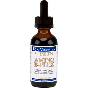 Rx Vitamins Amino B Plex for Pets - B Vitamin Complex Plus Amino Acids for Dogs & Cats - Vitamin Supplements for Dogs' & Cats' Total Body Support - 4 oz