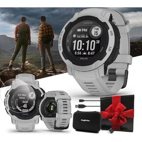 Garmin Instinct 2S Camo (Mist) Rugged GPS Smartwatch Gift Box Bundle - 24/7 Health Monitoring, Tough & Durable, Sports Apps - Includes PlayBetter Screen Protectors, Wall Adapter & Hard Case