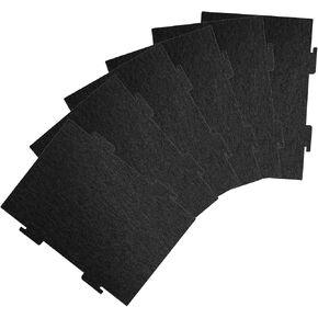 6 Pack Microwave Oven Air Filter Replacement, Activated Charcoal Air Filters Compatible with Whirlpool Over The Range Microwaves YKMLS311, YWML55011, WML75011