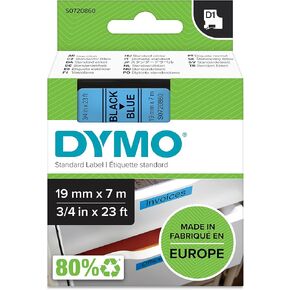 Dymo 45803 D1 Standard Self-Adhesive Labels for LabelManager Printers, 19 mm x 7 m - Black on White