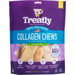 USA Collagen Chips Assorted Dog Chew Treats - Natural Flavor, 14oz/1 Pack