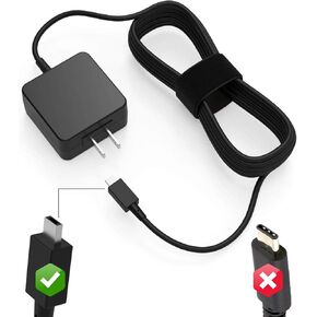 PowerSource UL Listed 7 Ft Extra Long Wall Plug AC-Adapter-Charger for Asus-Chromebook Flip C100 C100P C100PA C201P C201 C201PA C201PA-DS02 C201PA-DS02-PW P/N ADP-24EW B Power-Supply-Cord 12V 2A 24W