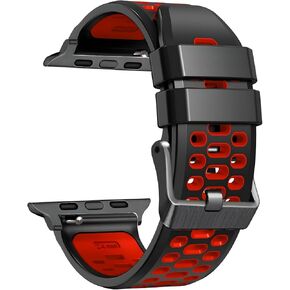 Sport Band for Apple Watch Ultra 2 49mm 45mm 44mm 42mm Breathable Rubber Strap for iWatch SE 1 2 Series 4 5 6 7 8 9 for men women