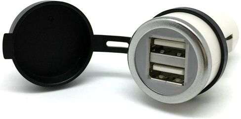 Cliff-Top® 3.3 Amp Ultra Fast USB Car Charger (Auto Shunt) for Auto, Truck, Motorcycle, and Marine - Made in Taiwan (Black) in Saudi Arabia