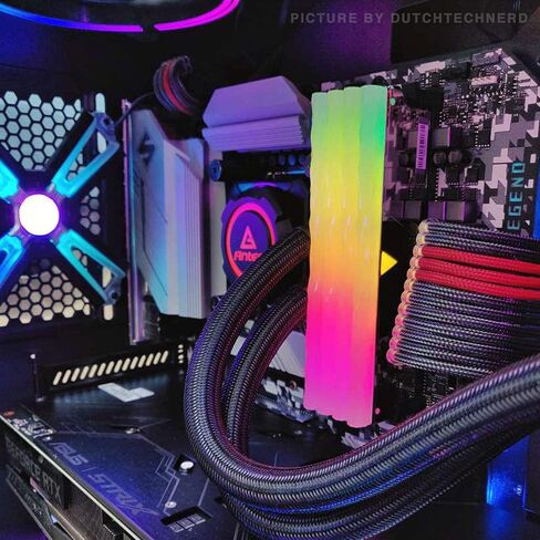 مجموعة V-Color Prism Pro RGB SCC(2+2) سعة 32 جيجابايت (2 × 16 جيجابايت) 3200 ميجاهرتز (PC4-25600) ذاكرة الوصول العشوائي DDR4 مع مجموعة حشو RGB وحدة ذاكرة سطح المكتب للألعاب ترقية ذاكرة الوصول العشوائي (SCC-TL1632816A-E6PRSWK) in Kuwait
