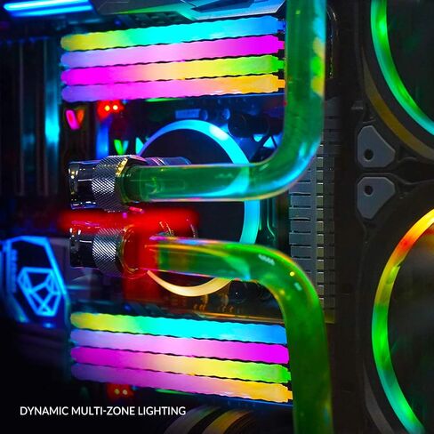 مجموعة V-Color Prism Pro RGB SCC(2+2) سعة 32 جيجابايت (2 × 16 جيجابايت) 3200 ميجاهرتز (PC4-25600) ذاكرة الوصول العشوائي DDR4 مع مجموعة حشو RGB وحدة ذاكرة سطح المكتب للألعاب ترقية ذاكرة الوصول العشوائي (SCC-TL1632816A-E6PRSWK) in Kuwait