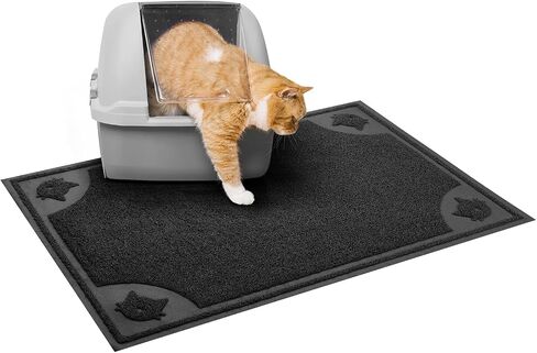 Mr. Pen- Large 23.5"X 35.2", Gray, Cat Litter Mat Litter Trapping Mat, Litter Mat for Litter Box, Cat Rug, Large Litter Mat in Saudi Arabia