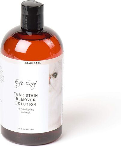 Eye Envy Tear Stain Remover Solution for Cats|100% Natural and Safe|Recommended by Breeders/vets/cat fanciers/Groomers|Contains colloidal Silver|Remove Stains from Fur on Persians and Exotics, 8oz in Saudi Arabia