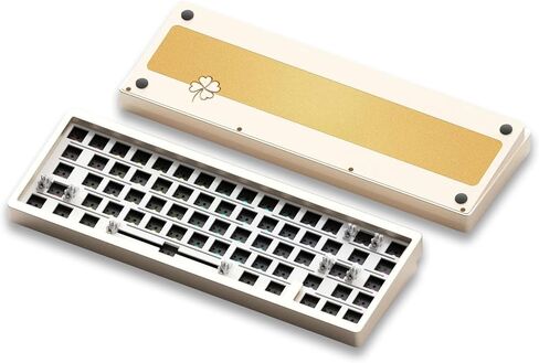 مجموعة لوحة المفاتيح الميكانيكية اللاسلكية Weikav LK65، لوحة مفاتيح ألومنيوم سوداء بنسبة 60 بالمائة، بلوتوث 5.0/2.4 جيجا هرتز/USB-C سلكية قابلة للتبديل الساخن، مجموعة لوحة مفاتيح بإضاءة خلفية RGB مخصصة DIY لأجهزة كمبيوتر Mac (أسود) in Kuwait