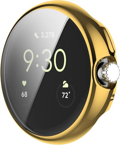 FitTurn Screen Protector Case for Google Pixel Watch 3 41mm/2/Pixel Watch TPU Slim Case Cover [Plating Metal Color Frame] [3D Full Coverage] Shell Protective for Pixel Watch 3 41mm(5pack-1) in Saudi Arabia