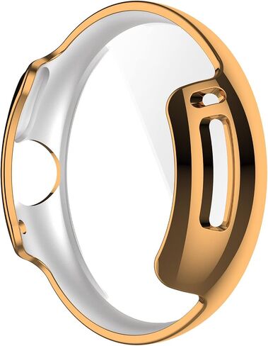 FitTurn Screen Protector Case for Google Pixel Watch 3 41mm/2/Pixel Watch TPU Slim Case Cover [Plating Metal Color Frame] [3D Full Coverage] Shell Protective for Pixel Watch 3 41mm(5pack-1) in Saudi Arabia