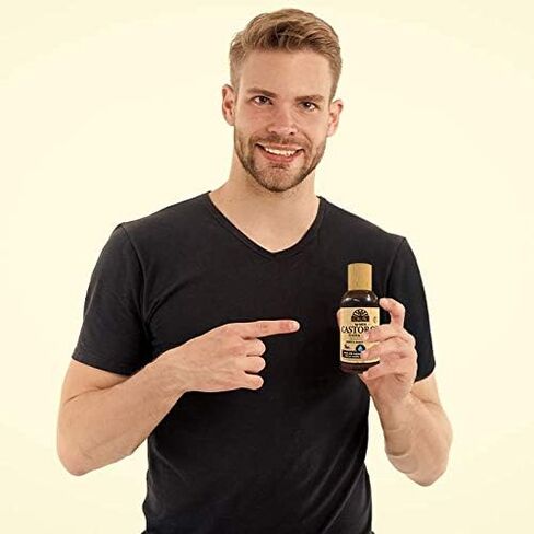 OKAY | Men's Castor Oil Beard and Hair Growth Oil Lightweight | For All Hair Types & Textures | Stimulates Hair Growth | Readily Absorbed | Free of Silicone & Paraben | 4 oz , brown in Saudi Arabia