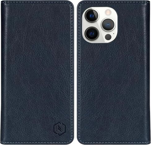 متوافق مع حافظة محفظة iPhone 12 Pro Max مع فتحات بطاقة RFID وإغلاق واقٍ من جلد البولي يوريثان وغطاء هاتف لهاتف iPhone 12 Pro Max (6.7 بوصة - بني) in Kuwait