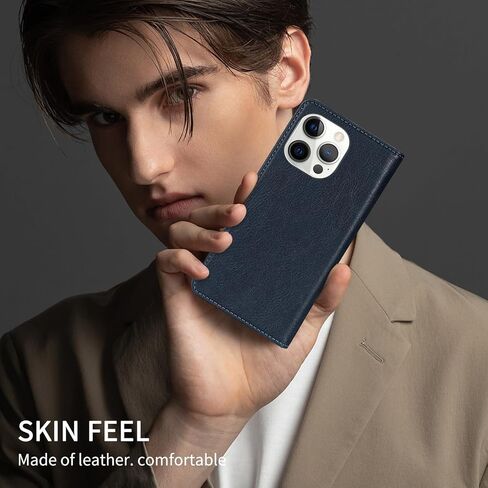 متوافق مع حافظة محفظة iPhone 12 Pro Max مع فتحات بطاقة RFID وإغلاق واقٍ من جلد البولي يوريثان وغطاء هاتف لهاتف iPhone 12 Pro Max (6.7 بوصة - بني) in Kuwait