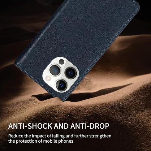 متوافق مع حافظة محفظة iPhone 12 Pro Max مع فتحات بطاقة RFID وإغلاق واقٍ من جلد البولي يوريثان وغطاء هاتف لهاتف iPhone 12 Pro Max (6.7 بوصة - بني) in Kuwait