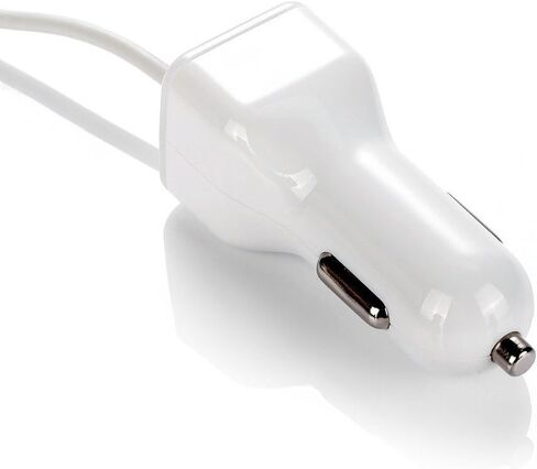 Car Charger, [Apple MFI Certified] by GemDox for Fast Car Charging Compatible with iPhone 15, 14,13, 12, 11, Xs max/XR/x/8/7/6s, iPad, Note, Galaxy with Extra USB Port (White) in Saudi Arabia