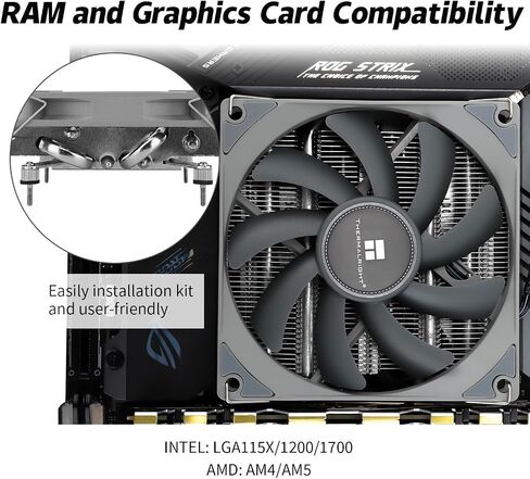 مبرد وحدة المعالجة المركزية AXP90 X36 منخفض المستوى ITX، ارتفاع 36 مم، مروحة وحدة المعالجة المركزية TL-9015 رفيعة PWM، مبرد تبريد الكمبيوتر ITX، لـ AMD: AM4 AM5/Intel LGA1150/1151/1200/1700 in Saudi Arabia