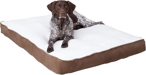 Happy Hounds Daisy Deluxe Supportive Sherpa Dog Bed, Large (48 x 36 in.), Mocha in Saudi Arabia