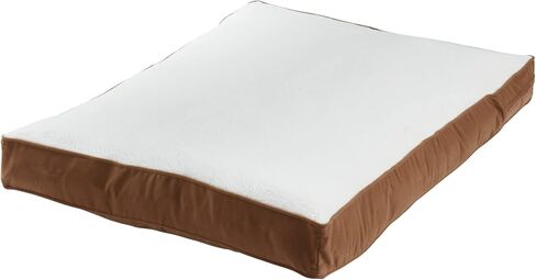 Happy Hounds Daisy Deluxe Supportive Sherpa Dog Bed, Large (48 x 36 in.), Mocha in Saudi Arabia