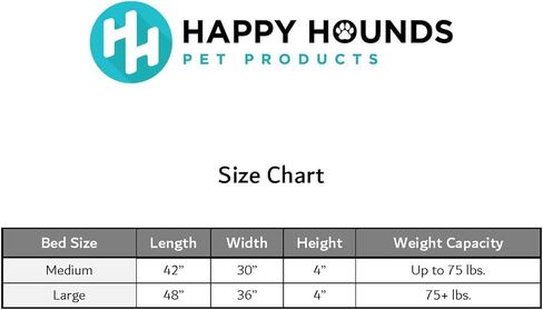 Happy Hounds Daisy Deluxe Supportive Sherpa Dog Bed, Large (48 x 36 in.), Mocha in Saudi Arabia