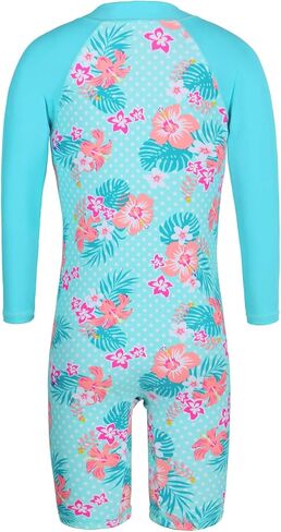 TFJH E 1PCS Long Sleeve Girls Bathing Suits Rashguard Swimsuits UV 50+ Beachwear 469 Daisy Navy Long 152/158 in Saudi Arabia