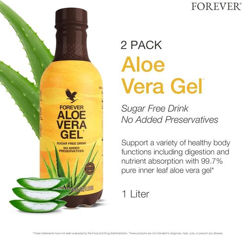 Aloe Vera Juice (Pack of 6). Plain-flavored Digestive Aid Made from 99.7% Pure Aloe Vera Gel. No Added Preservatives for Fresh Aloe Juice Taste. Promotes Healthy Lifestyle. Vegan & Vegetarian Friendly in Saudi Arabia