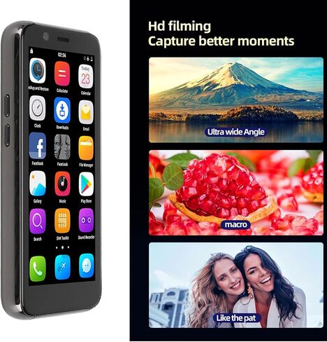 هاتف Zyyini Mini الذكي، شاشة IPS مقاس 3.5 بوصة، هاتف محمول 4G مفتوح الوجه، ذاكرة وصول عشوائي 3 جيجابايت 32 جيجابايت، مكالمة SIM مزدوجة 4G، كاميرا مزدوجة، MTK6737 رباعي النواة، مكبر صوت 2 في 1 K، هيكل نحيف للغاية in Saudi Arabia