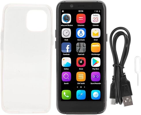 هاتف Zyyini Mini الذكي، شاشة IPS مقاس 3.5 بوصة، هاتف محمول 4G مفتوح الوجه، ذاكرة وصول عشوائي 3 جيجابايت 32 جيجابايت، مكالمة SIM مزدوجة 4G، كاميرا مزدوجة، MTK6737 رباعي النواة، مكبر صوت 2 في 1 K، هيكل نحيف للغاية in Saudi Arabia