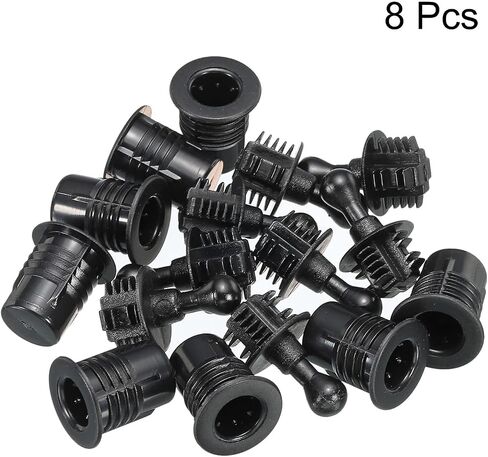 MECCANIXITY Speaker Grill Guides Plastic Black Ball Socket Type Dia 11mm for Speaker Parts Accessories Pack of 8 in Saudi Arabia