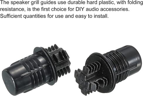 MECCANIXITY Speaker Grill Guides Plastic Black Ball Socket Type Dia 11mm for Speaker Parts Accessories Pack of 8 in Saudi Arabia