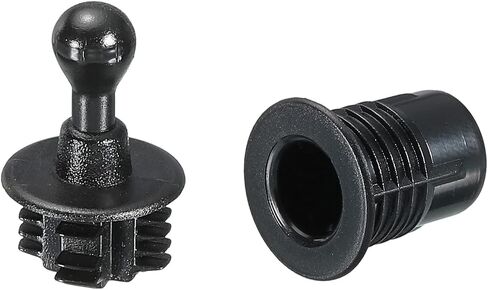 MECCANIXITY Speaker Grill Guides Plastic Black Ball Socket Type Dia 11mm for Speaker Parts Accessories Pack of 8 in Saudi Arabia