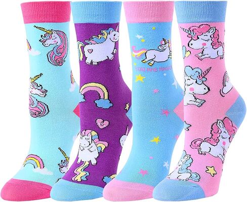 sockfun هدايا مضحكة للفتيات 4-10 سنوات، جوارب الفتيات الجدة جوارب ممتعة للأطفال في صندوق هدية in Kuwait