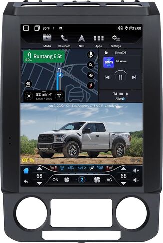 YULU E10 Plus راديو ستيريو لفورد F150 2015 إلى 2020 وF250/F350/F450 2017 إلى 2021 ترقية Android 13 T-Style Head Unit IPS Navigation Support Wireless Carplay Android Bluetooth DSP SWC Sirius in Saudi Arabia