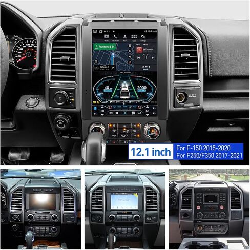 YULU E10 Plus راديو ستيريو لفورد F150 2015 إلى 2020 وF250/F350/F450 2017 إلى 2021 ترقية Android 13 T-Style Head Unit IPS Navigation Support Wireless Carplay Android Bluetooth DSP SWC Sirius in Saudi Arabia