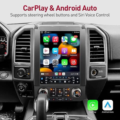 YULU E10 Plus راديو ستيريو لفورد F150 2015 إلى 2020 وF250/F350/F450 2017 إلى 2021 ترقية Android 13 T-Style Head Unit IPS Navigation Support Wireless Carplay Android Bluetooth DSP SWC Sirius in Saudi Arabia