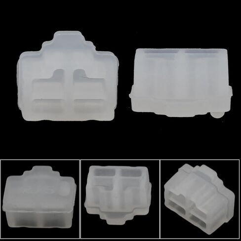 50Pcs Ethernet Dust Cover, RJ45 Anti-Dust Silicone Plugs Protector Stopper Cap - Securely Block and Shield Female Ports for Switches, Routers, and Media Converters(Clear) in Kuwait