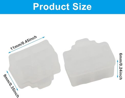 50Pcs Ethernet Dust Cover, RJ45 Anti-Dust Silicone Plugs Protector Stopper Cap - Securely Block and Shield Female Ports for Switches, Routers, and Media Converters(Clear) in Kuwait