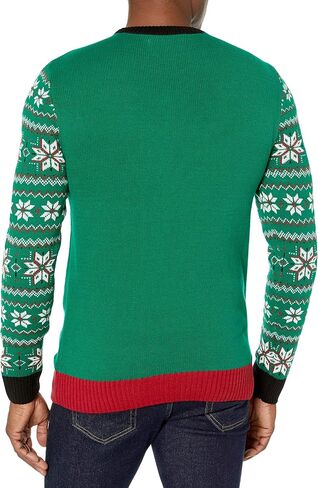 سترة رجالية من Ugly Christmas مطبوع عليها Santa Bottle Sweater in Saudi Arabia