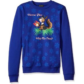 Alex Stevens Men's Play with My Nuts Ugly Christmas Sweater