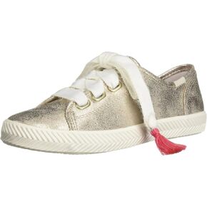 Keds girls Kickstart Sneaker, White Leather, 11.5 Little Kid US