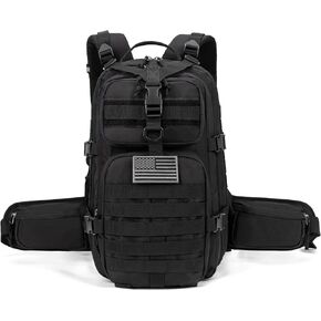 Hydration Backpack, 40L Military Tactical Backpack, Mountaineering Backpack, Hiking Backpack, Waterproof and Durable（Camouflage