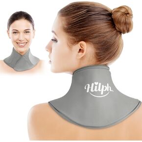 Hilph Neck Ice Pack Wrap Reusable Gel Cold Pack for Neck and Shoulder Pain Relief, Cold Compress Cervical Ice Pack for Neck Injuries, Swelling, Bruises, Sprains, Cervical Surgery Recovery