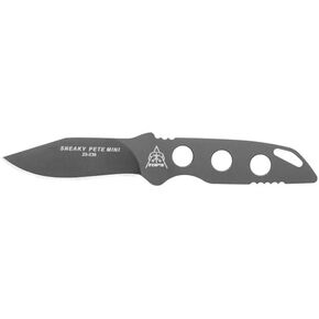 Tops Knives Sneaky Pete Mini Full Tang Fixed Blade- Black Kydex Sheath w/Neck Landyard (Skeletonized Handle)